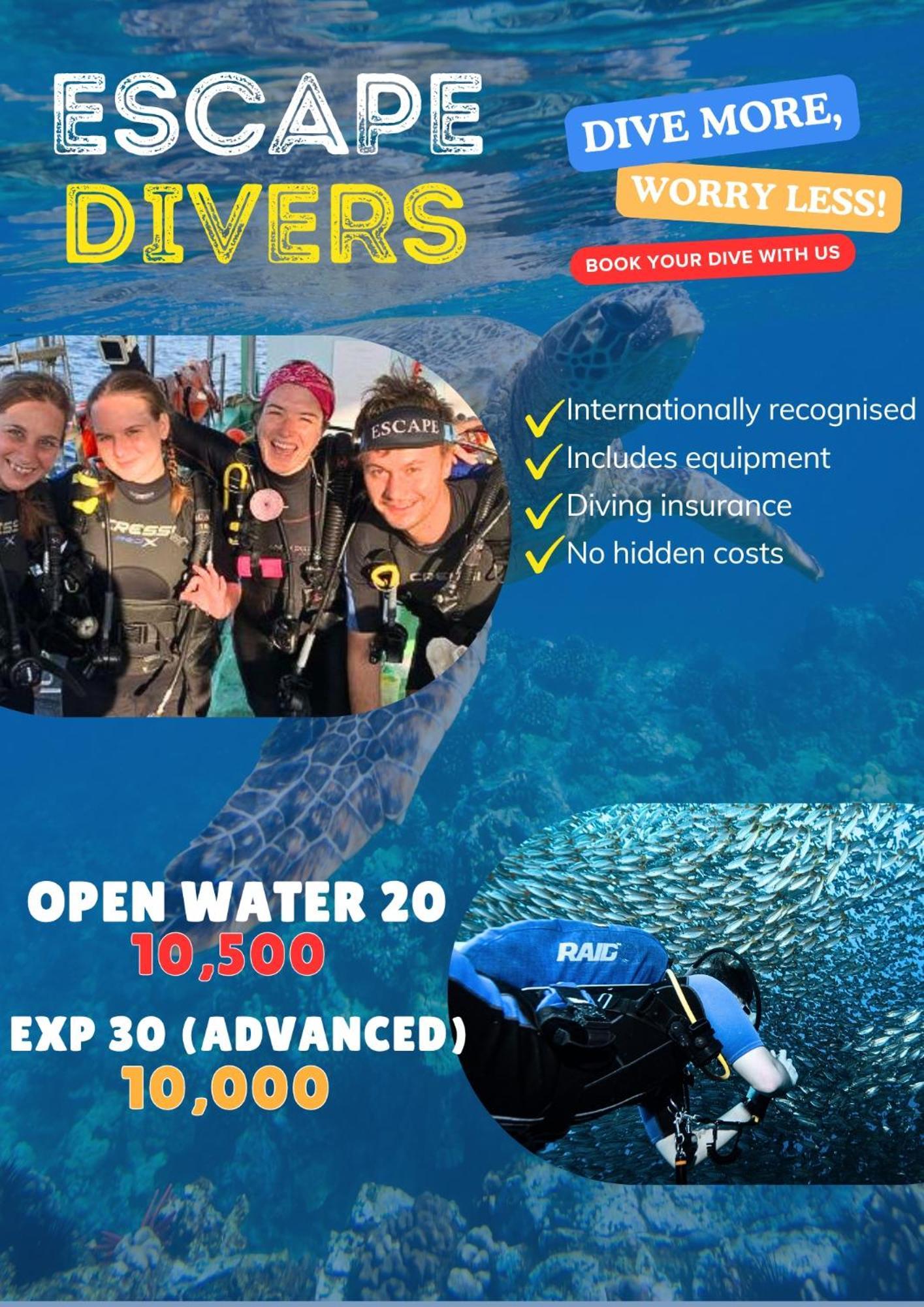 Escape Divers - Jungle Hostel And Dive Centre Tau-sziget Kültér fotó